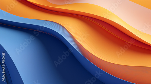 Abstract multicolor waves wallpaper - ai generative