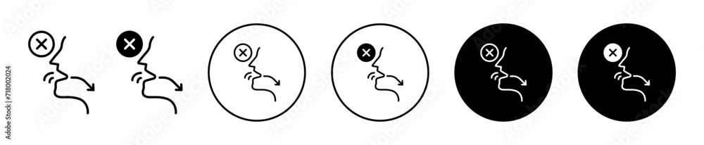 No swallowing vector icon set collection. No swallowing Outline flat Icon. No swallowing vector icon set collection. No swallowing Outline flat Icon.