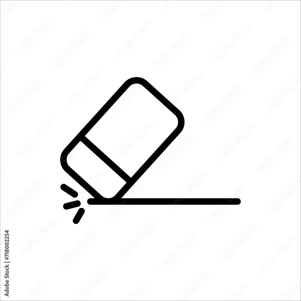 Eraser icon vector for website design, app, UI. vector illustration on white background.. Eraser icon image, Eraser icon illustration. Eraser icon vector for website design, app, UI. vector illustration on white background.. Eraser icon image, Eraser icon illustration.