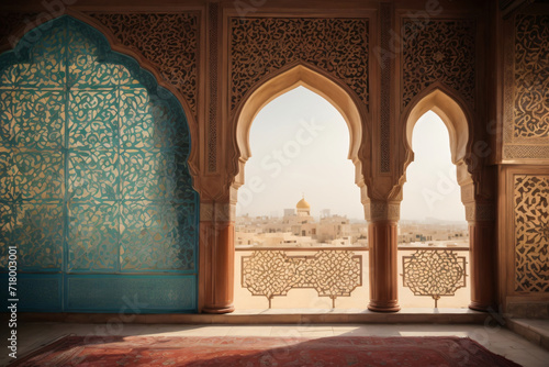 Islamic Mosaic Background, Generative Ai