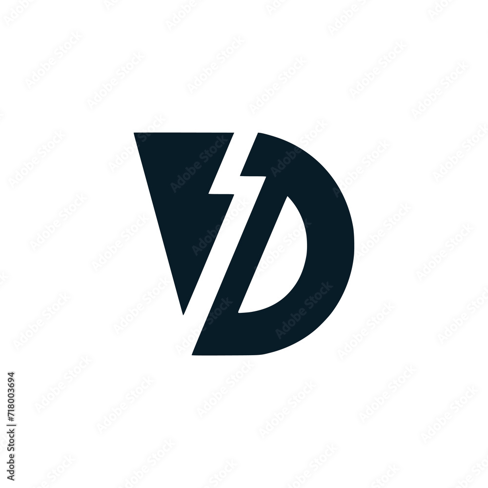 letter VD logo 2 vector illustration template design letter VD logo 2 vector illustration template design