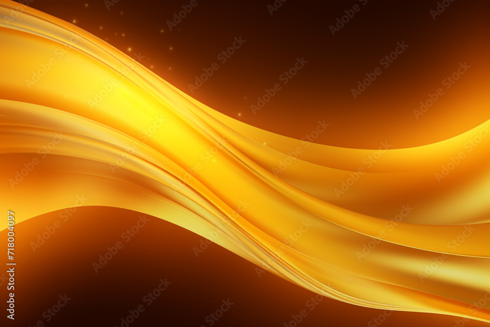 Obraz premium Shining modern gold wave curved design background.
