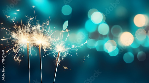 Beautiful fireworks background at night for holiday decoration