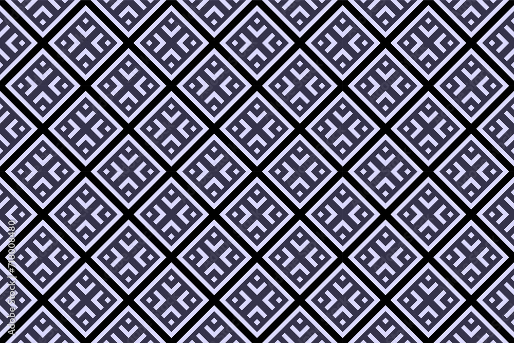 Seamless repeating monochrome seamless pattern. Mosaic ornamental decorative black and white pattern Seamless repeating monochrome seamless pattern. Mosaic ornamental decorative black and white pattern