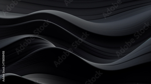 Abstract dark color waves wallpaper - ai generative