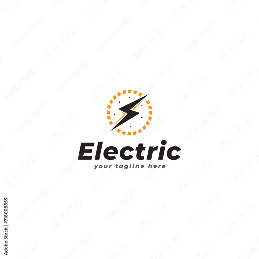 vector illustration of electric logo design template with creative idea vector illustration of electric logo design template with creative idea
