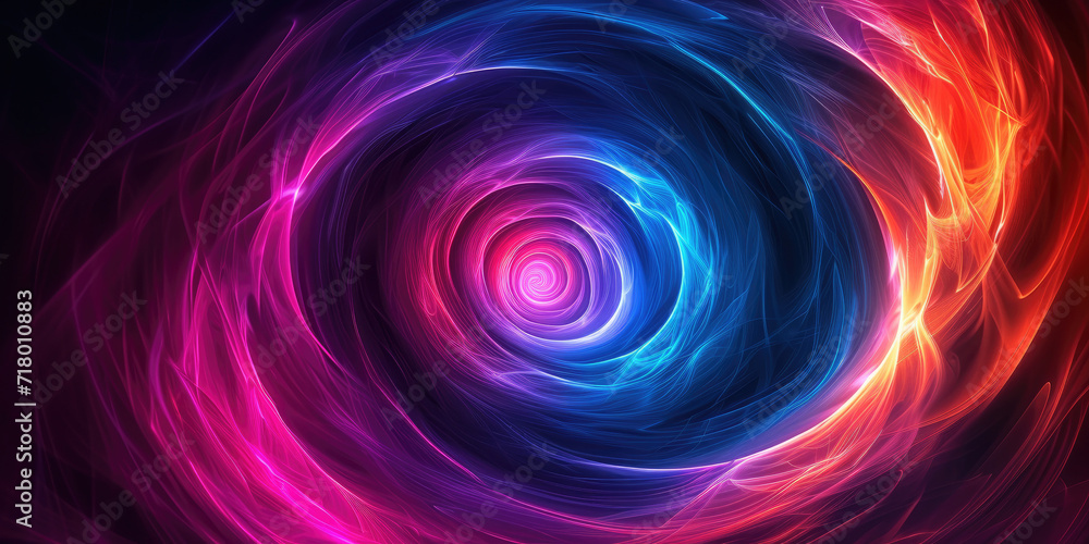 abstract background with spiral colorful lights on a black background, Spiral light streaks in the dark, dynamic backgrounds for websites, futuristic designs, technology concepts, or abstract motion g abstract background with spiral colorful lights on a black background, Spiral light streaks in the dark, dynamic backgrounds for websites, futuristic designs, technology concepts, or abstract motion g
