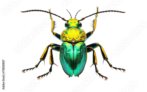 Stone-Dwelling Tiger Beetle isolated on transparent Background