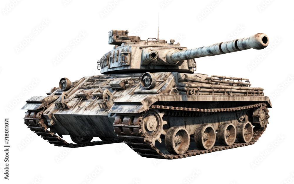 Tiger Heavy Tank: A Robust War Machine isolated on transparent Background