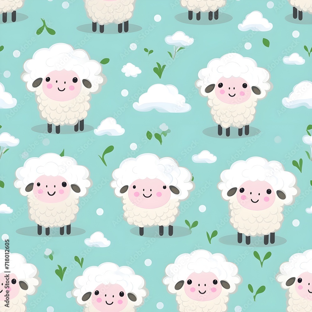 seamless pattern with sheep seamless pattern with sheep