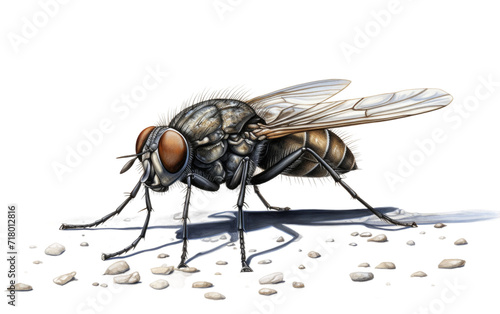 Tsetse Fly: A Closer Look at this Insect isolated on transparent Background