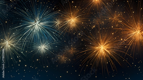 Fireworks background for celebration  holiday celebration concept