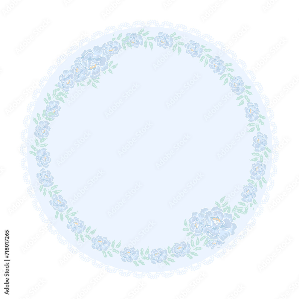 flower paper border background flower paper border background