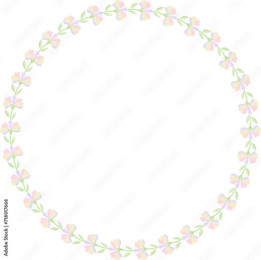 Elegant Pink Flower Frame Elegant Pink Flower Frame