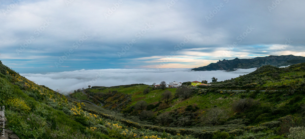 Mar de nubes en Gran Canaria