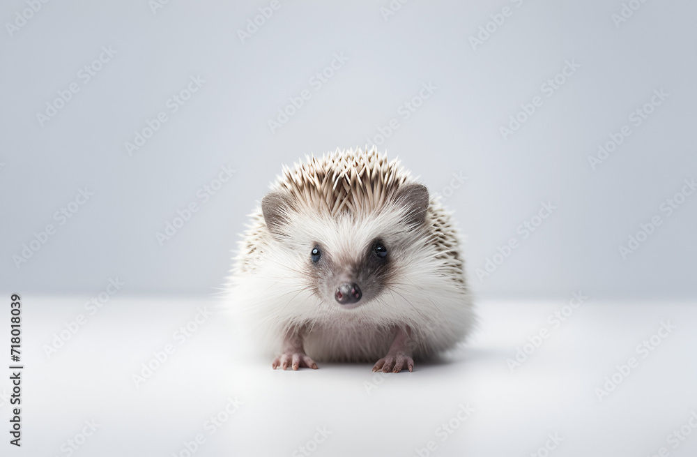 Hedgehog on gray background Hedgehog on gray background