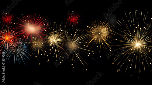 Fireworks background for celebration  holiday celebration concept