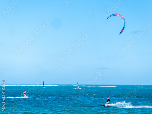 Kite-boarding in guadeloupe