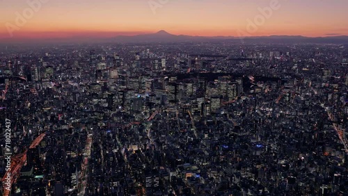 Wallpaper Mural 東京トワイライト空撮 Torontodigital.ca