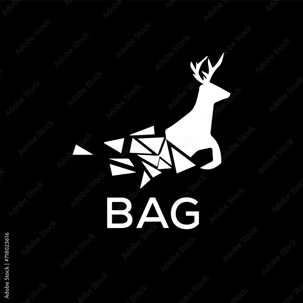 BAG Letter logo design template vector. BAG Business abstract connection vector logo. BAG icon circle logotype.
