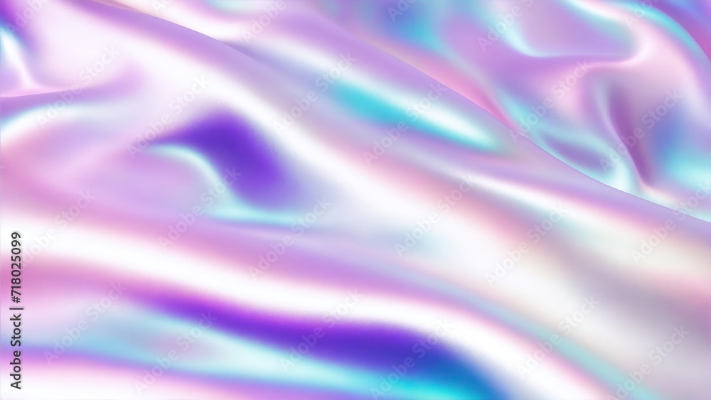 Obraz premium Shiny pearl fabric bright multi-colored fabric Iridescent fabric background