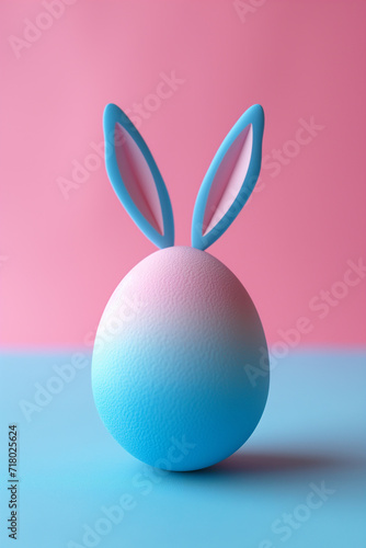 Easter Egg with Bunny Ears