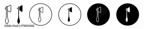 reflex hammar symbol icon sign collection in white and black