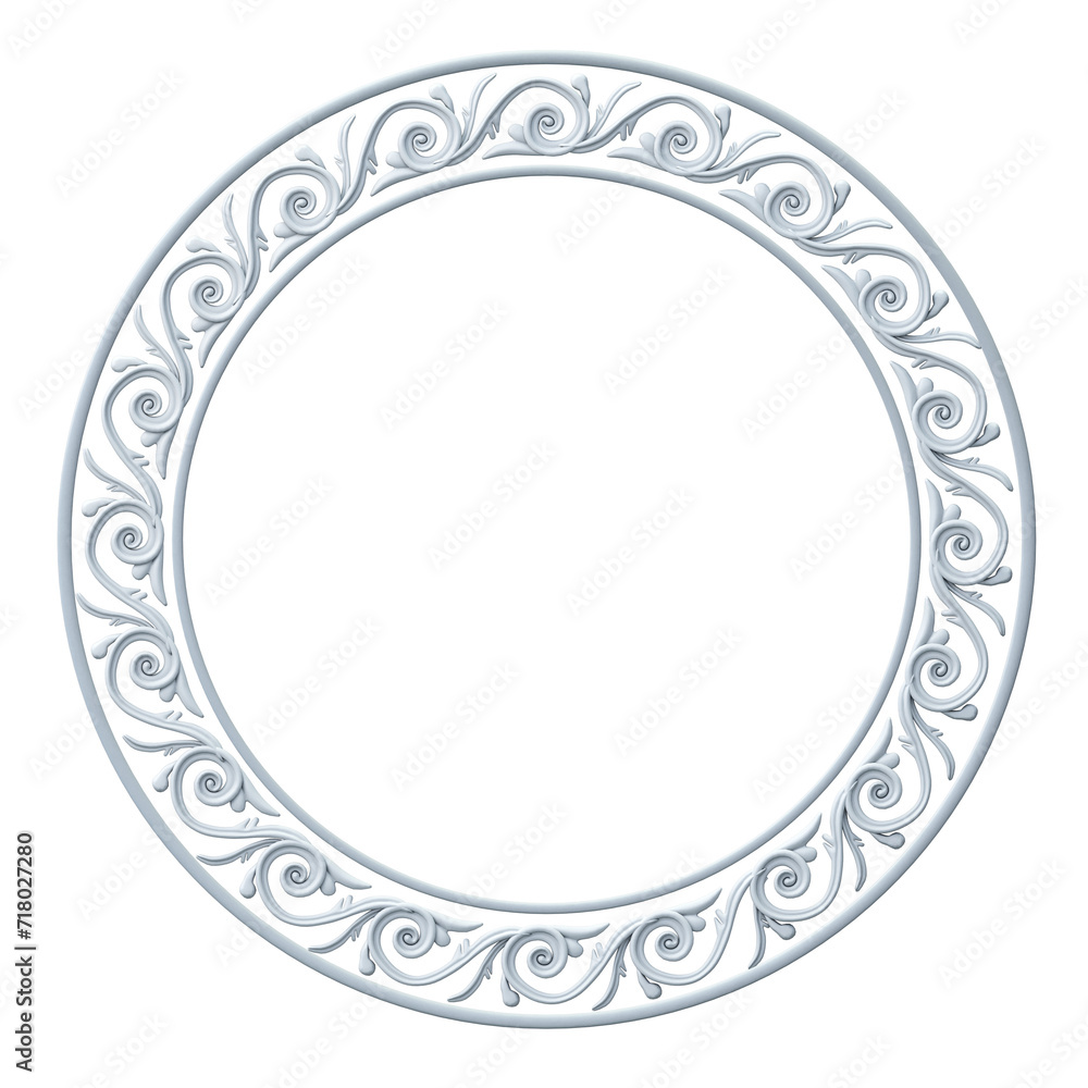 Round classical carved frames Round classical carved frames