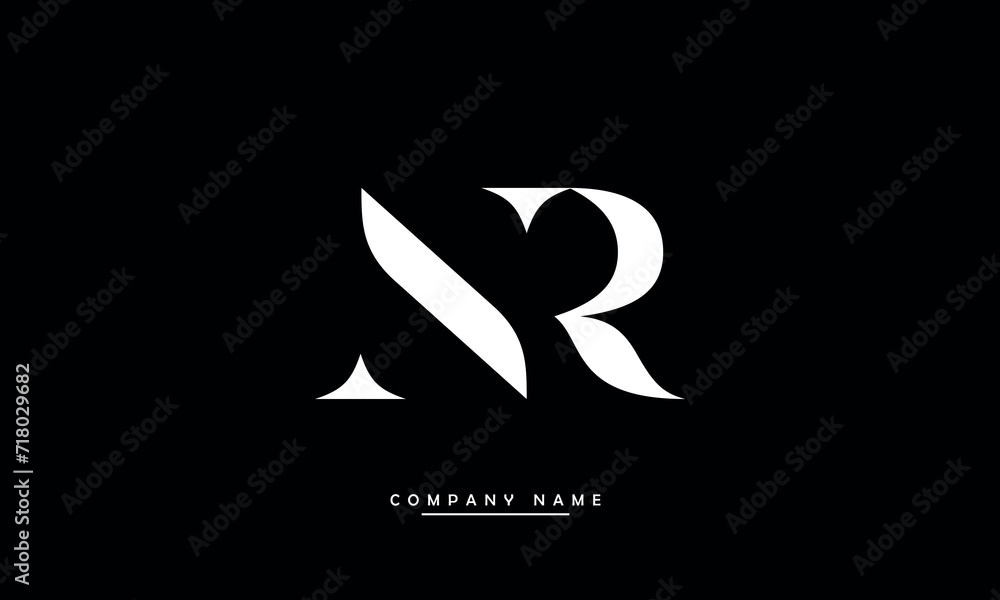 NR, RN, N, R Abstract Letters Logo Monogram NR, RN, N, R Abstract Letters Logo Monogram