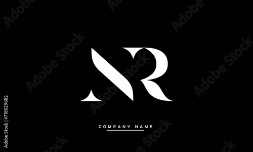 NR, RN, N, R Abstract Letters Logo Monogram