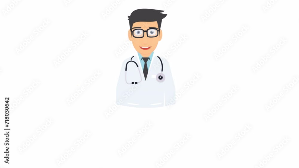 Rating is a doctor. Animation star rating of popularity, alpha channel. Cartoon Rating is a doctor. Animation star rating of popularity, alpha channel. Cartoon