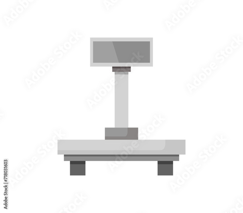 Vector illustration of a point-of-sale machine on a white background.