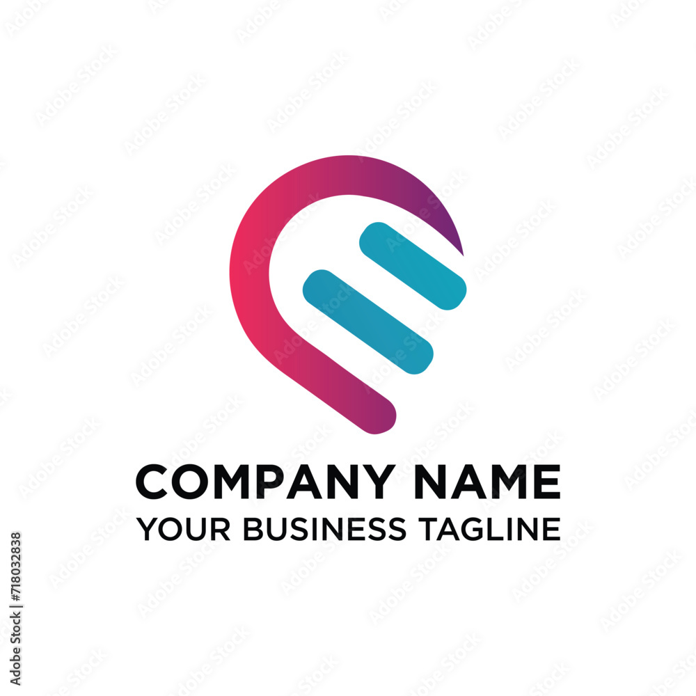 Obraz premium Letter E Logo Design