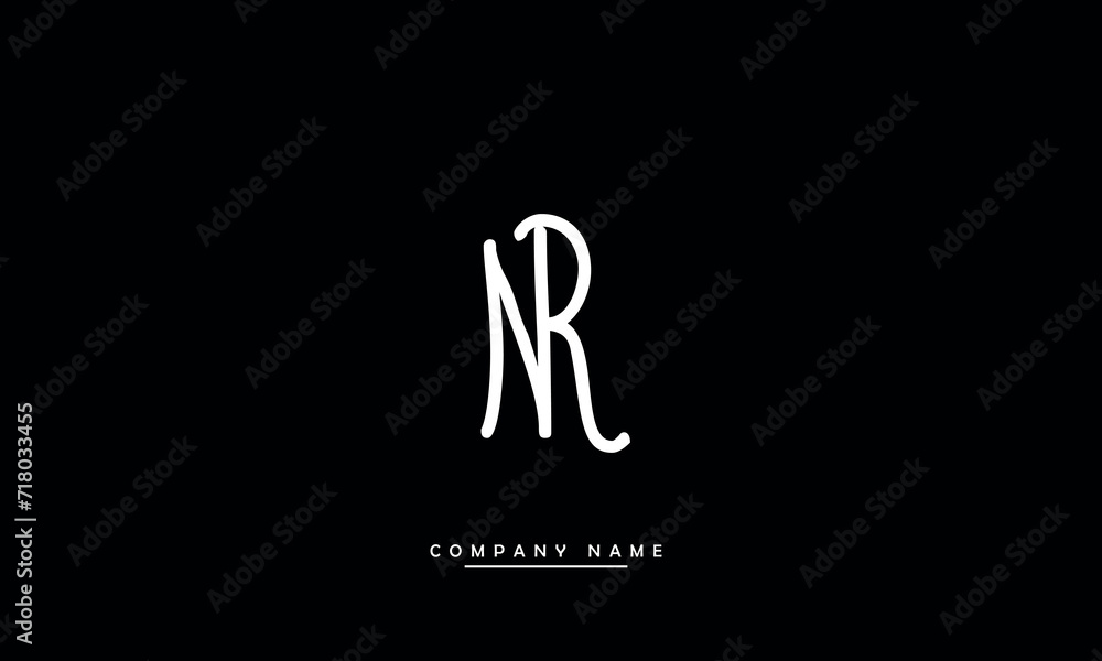 NR, RN, N, R Abstract Letters Logo Monogram NR, RN, N, R Abstract Letters Logo Monogram