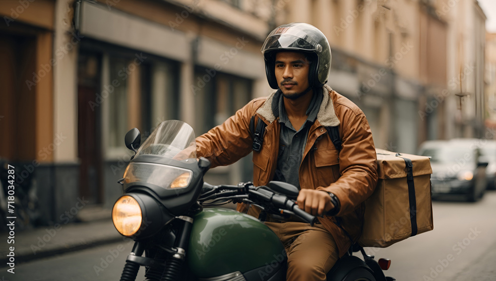 delivery on motorcycle delivery on motorcycle