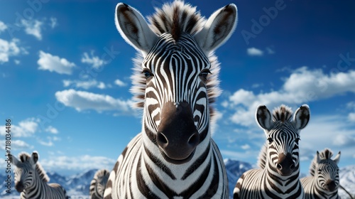 zebra in the zoo © Ahmad