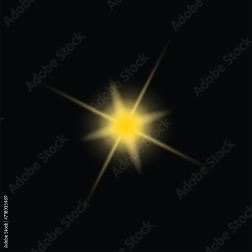 Realistic Yellow Light Effect