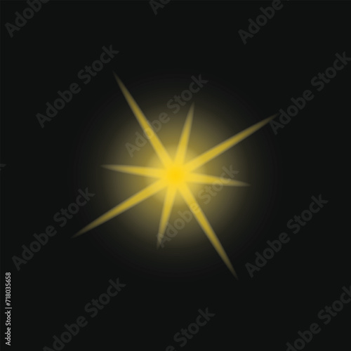 Realistic Yellow Light Effect