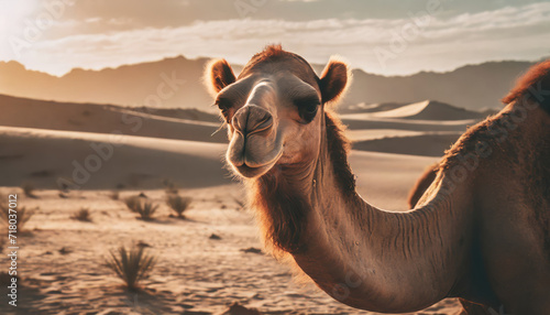 Camel in the Desert #718037012