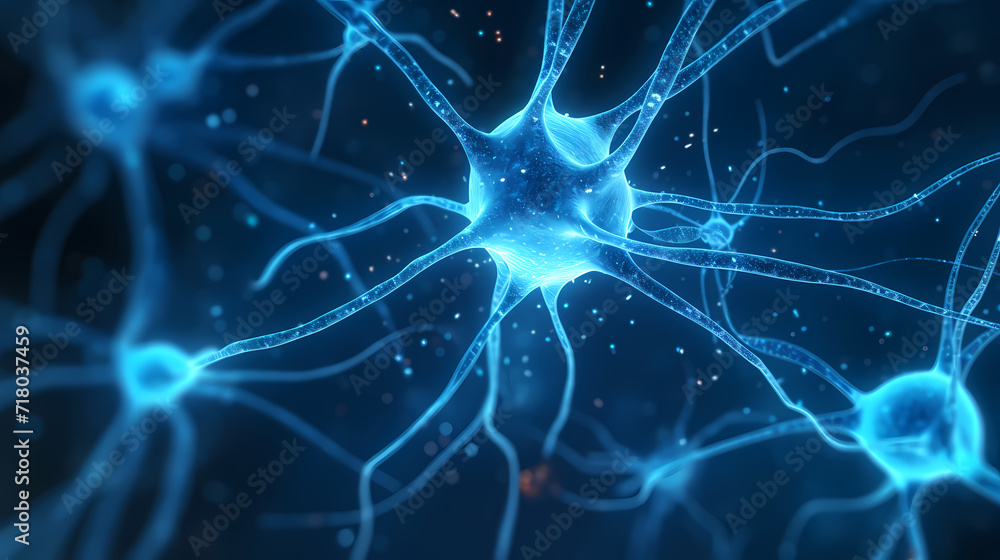 Nervous system, brain central nervous cells, neuroscience background Nervous system, brain central nervous cells, neuroscience background