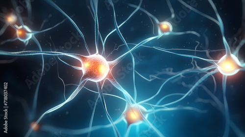 Nervous system, brain central nervous cells, neuroscience background