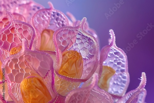 close up of honeycomb