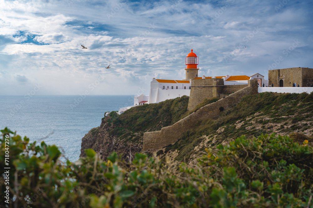 Cabo de São Vicente near Sagres in Portugal is the south-western end of the European continent