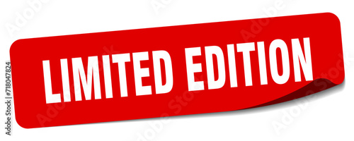 limited edition sticker. limited edition label