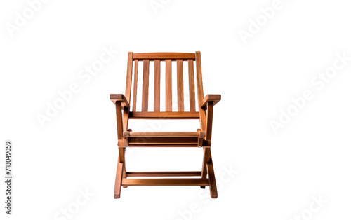 Wooden chair isolated on transparent Background