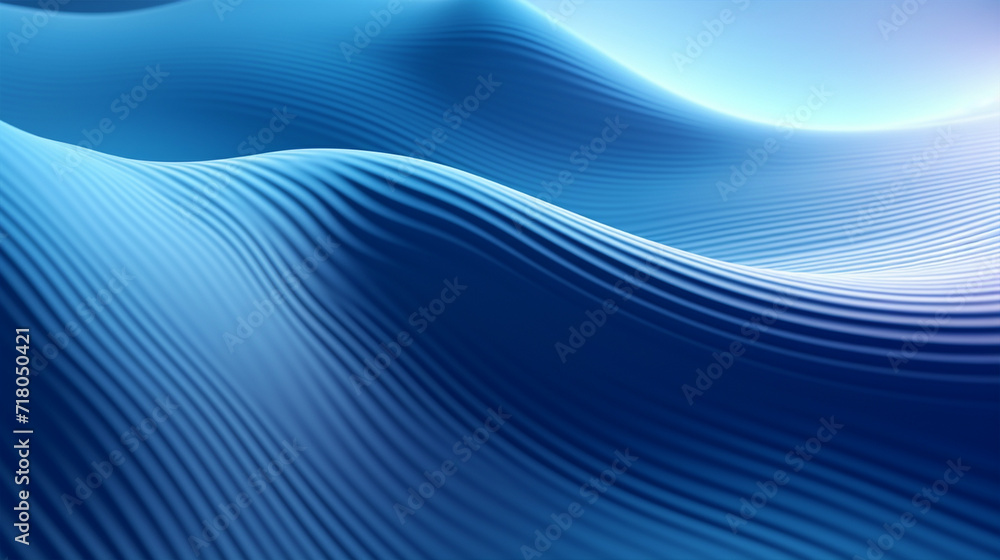 Blue waves pattern abstract background - ai generative Blue waves pattern abstract background - ai generative
