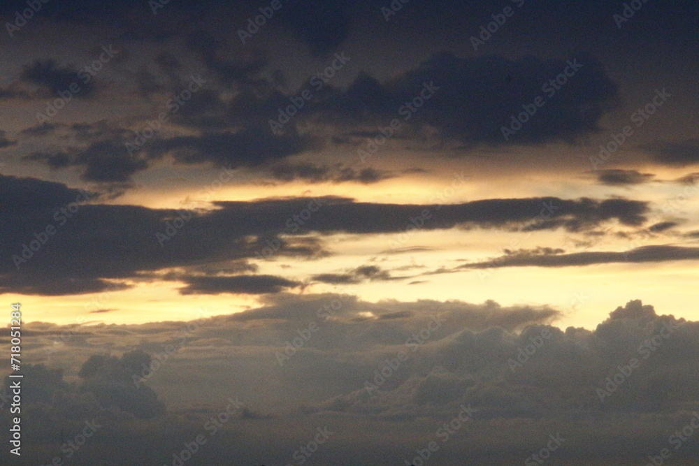 Fototapeta premium sunset in the sky