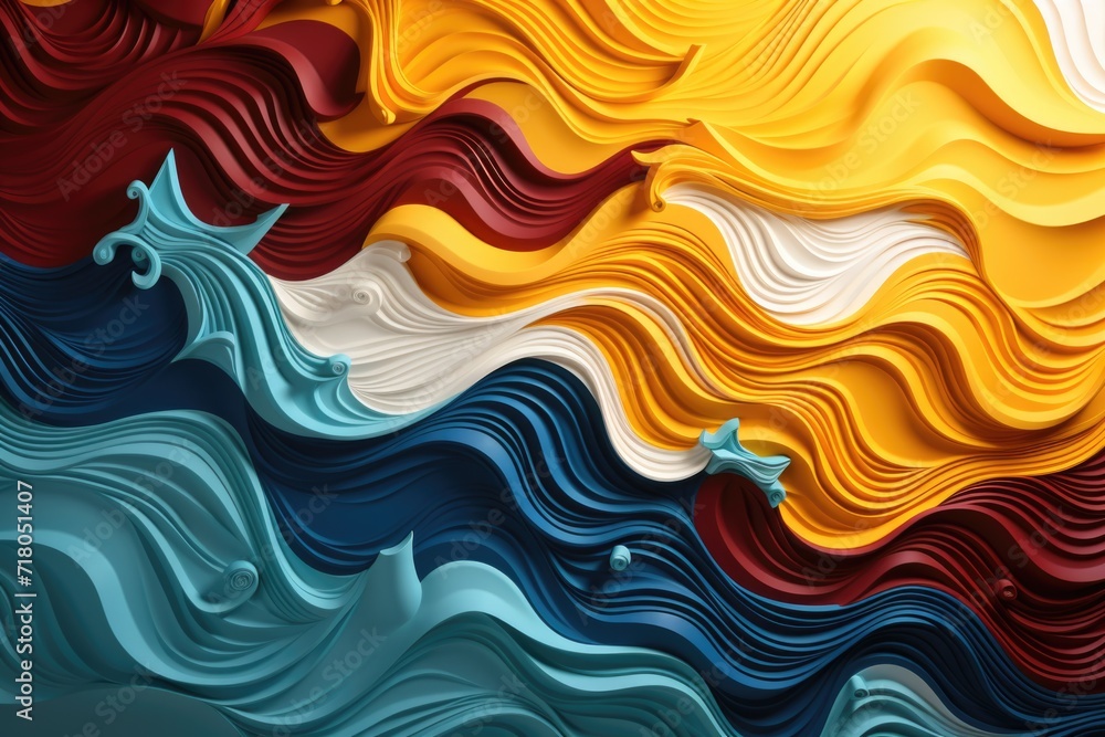 Beautiful wallpaper creation with textured pencils Realistic image of an artist generative AI Beautiful wallpaper creation with textured pencils Realistic image of an artist generative AI