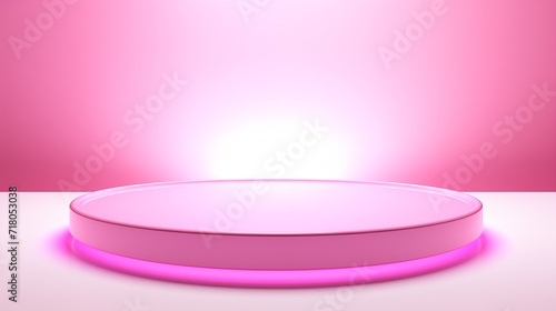 Pink podiums 3d background with podium. Podium scene. Abstract minimal scene © acid2728k