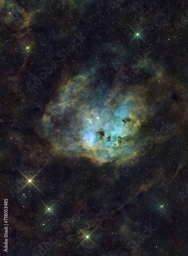 Space nebula in Auriga